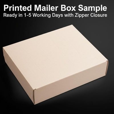 kupować Printed Mailer Box Sample Ready in 1-5 Working Days with Zipper Closure online manufacture