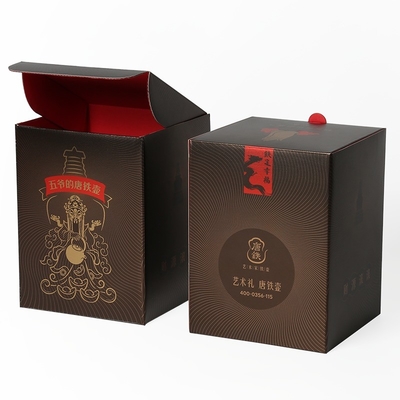 Czarny Tuck End Baby Box Gift Set Pudełka opakowaniowa z materiału z tablicy kości słoniowej